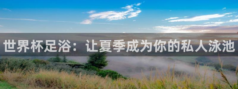 世预赛直播：世界杯足浴：让夏季成为你的私人泳池