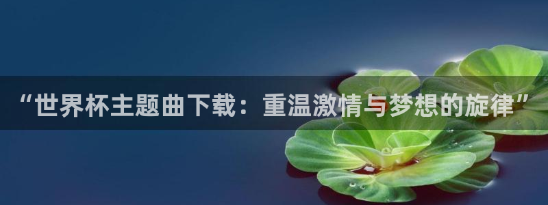 2026世界杯亚洲区预选赛：“世界杯主题曲下载：重温激情与梦想的旋律”
